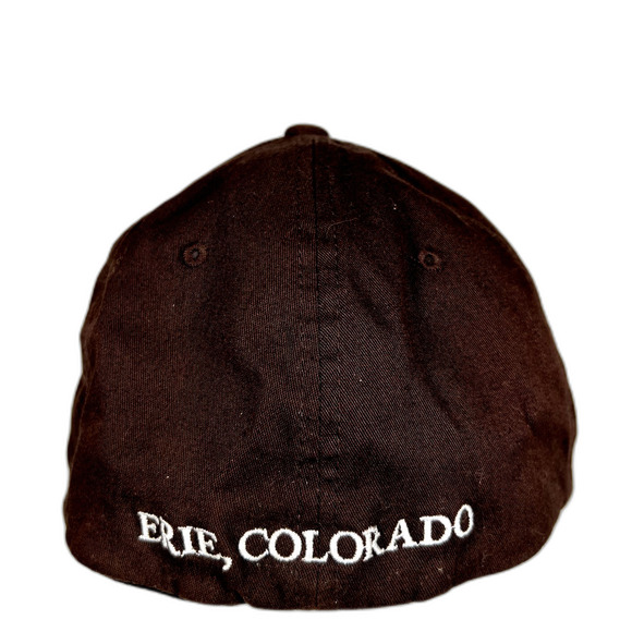 24 Carrot Bistro Trucker Hat Brown Embroidered Carrot Erie Colorado Flexfit L-XL - Picture 3 of 5